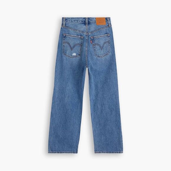 Levi's Ribcage Straight Ankle Jeans Size 24 Button fly distressed - Picture 6 of 16